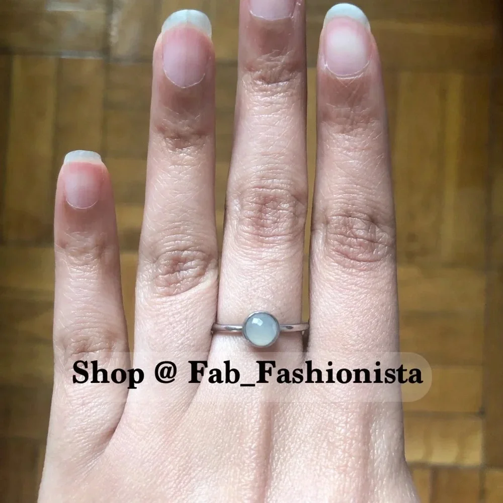 Pandora Sterling Silver Moonstone ring